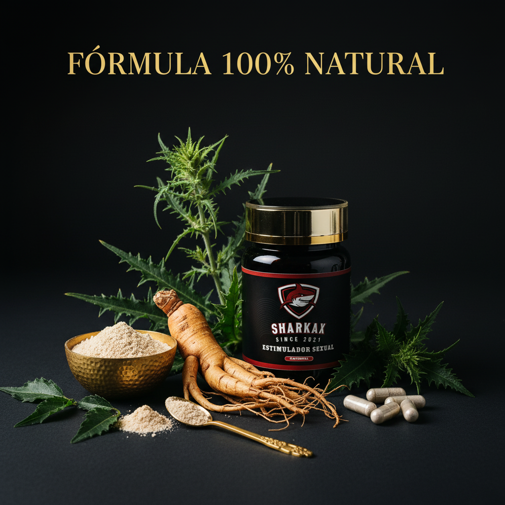ESTIMULANTE SEXUAL SHARKAX 60 CÁPSULAS 100% NATURAL